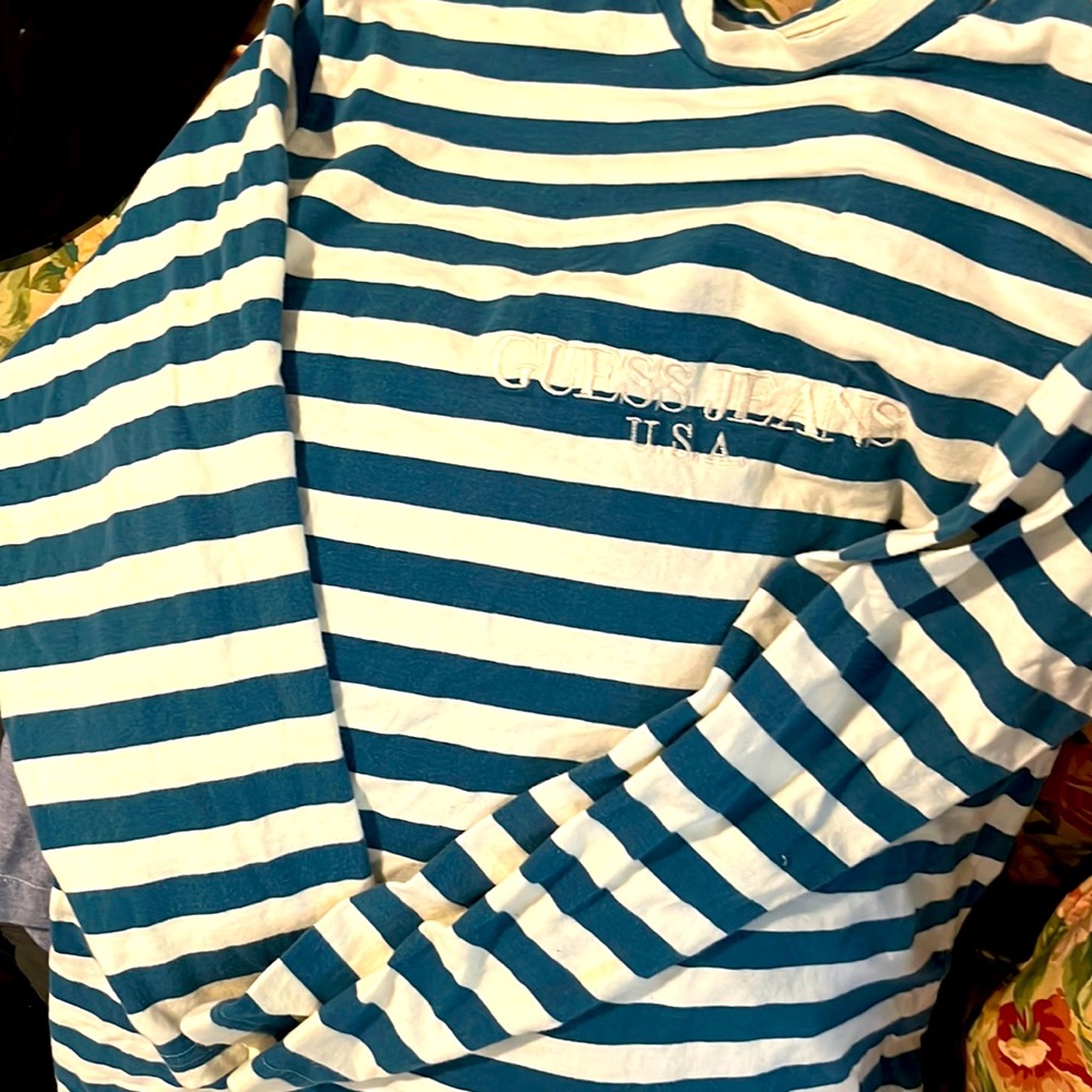 VINTAGE GUESS Jeans long sleeved shirt size XS wore this in the 90’s